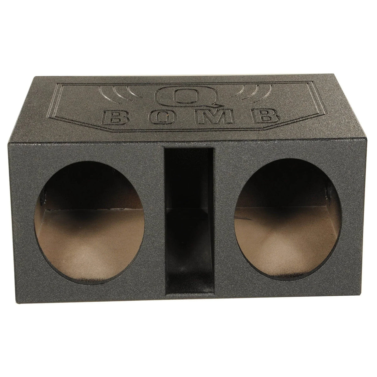 QPower Dual 12 Inch Vented Car Subwoofer Enclosure - QBOMB12VL