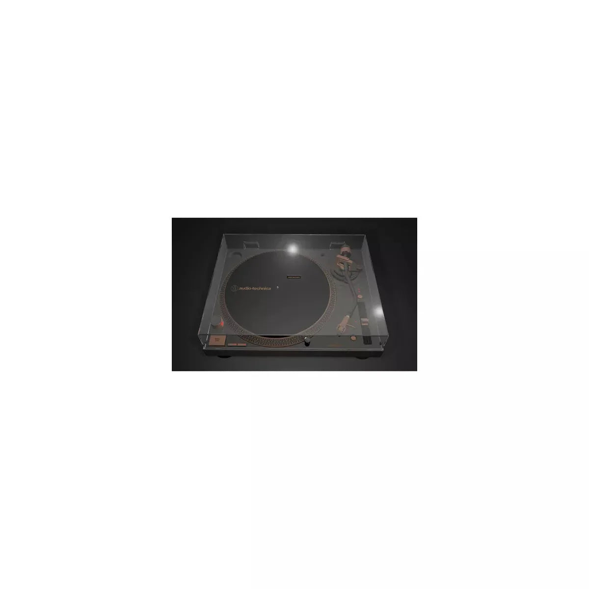 Direct-Drive USB Turntable 3-Speed Vinyl Player With Built-In Preamp And Digital Conversion - Bronze