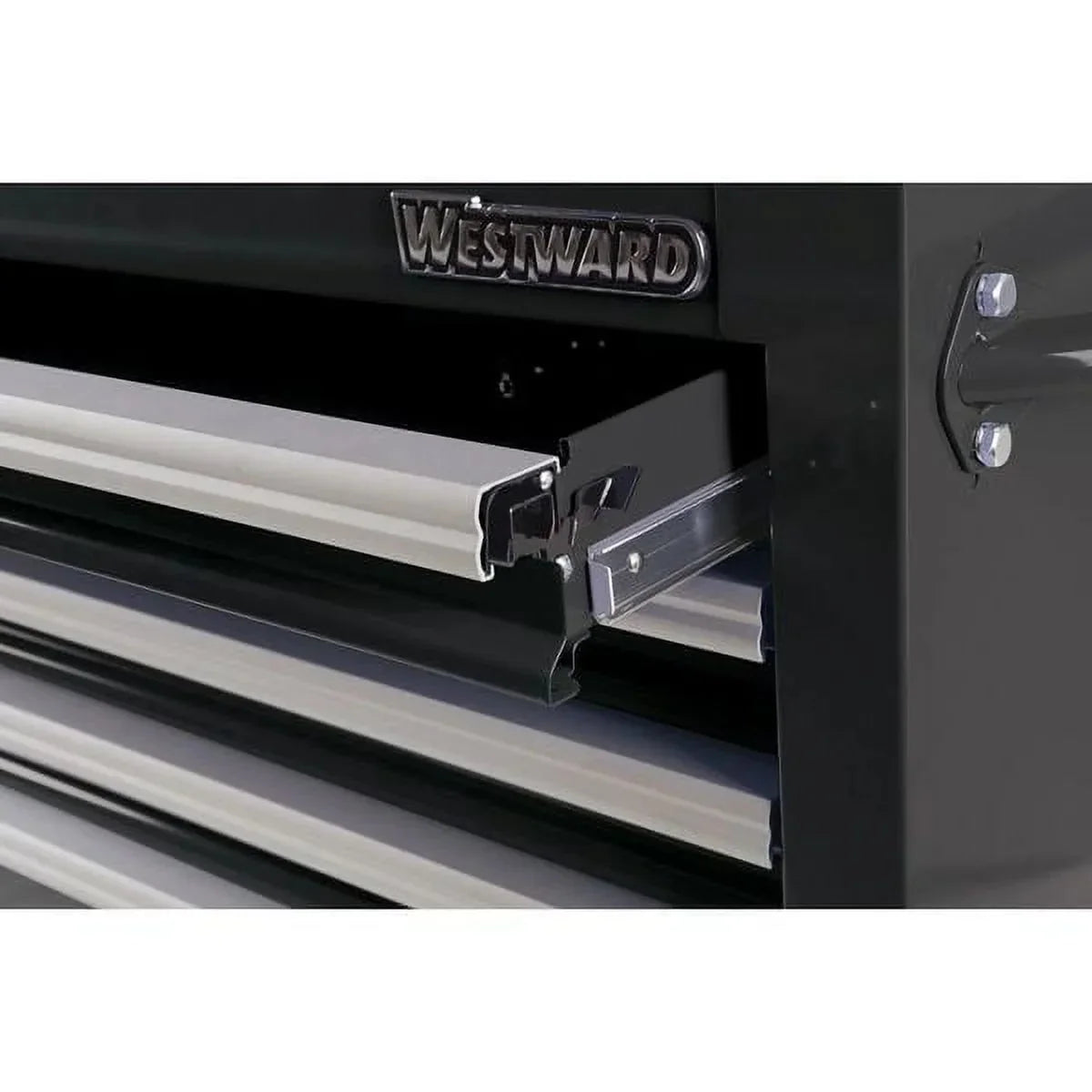 Westward Rolling Tool Cabinet, Black, 42 in x 18 15/16 in x 39 13/16 in, 13 Drawers - 32H892