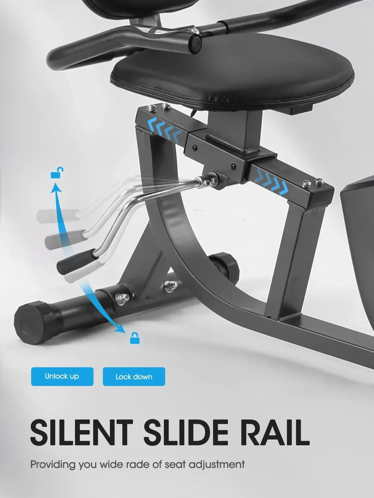Recumbent Exercise Bike With Pulse Monitor And Tablet Holder - 8-Level Magnetic Resistance, 300 lbs Capacity
