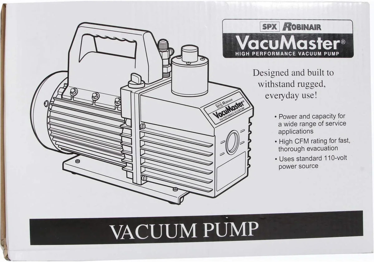 Robinair VacuMaster Economy 2-Stage Vacuum Pump, 8 CFM, Red/Silver - ROB15800 / 15800