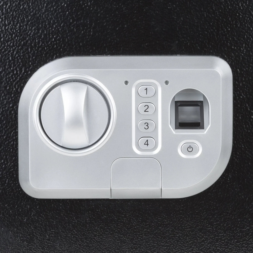 Stalwart Electronic Biometric Safe With Fingerprint Lock And 2 Override Keys