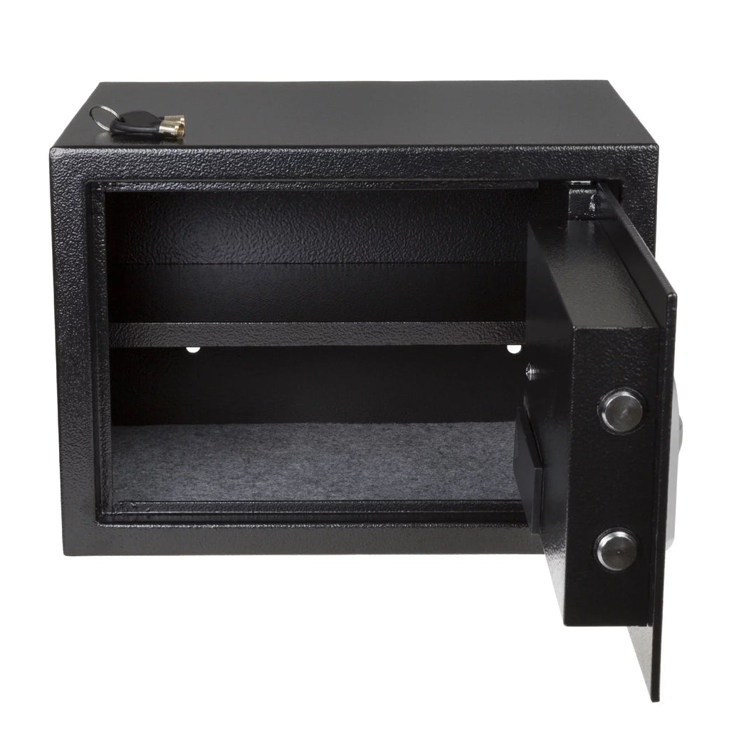 Stalwart Electronic Biometric Safe With Fingerprint Lock And 2 Override Keys