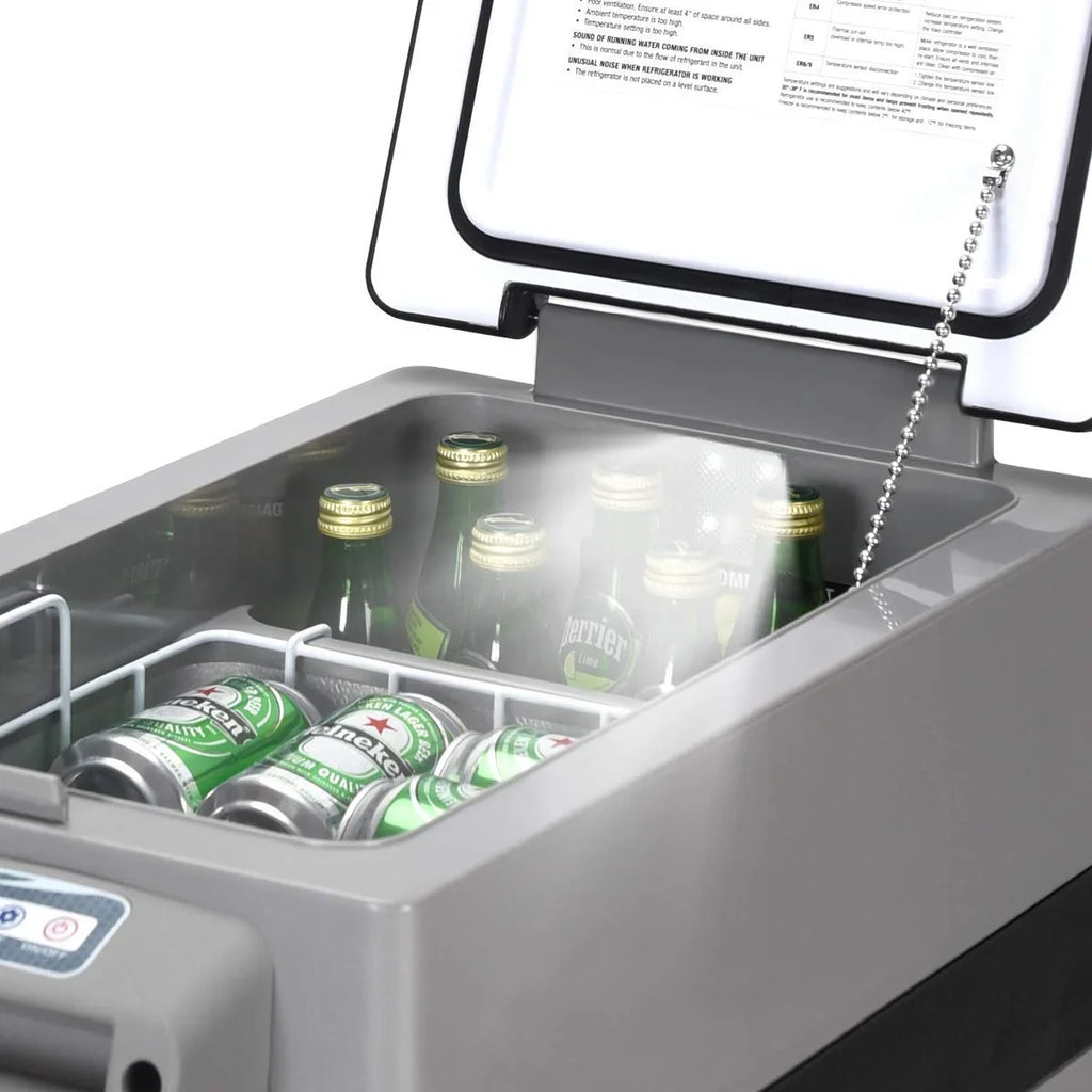 Portable Refrigerator/Freezer, 44 Quart - Compact Car Fridge