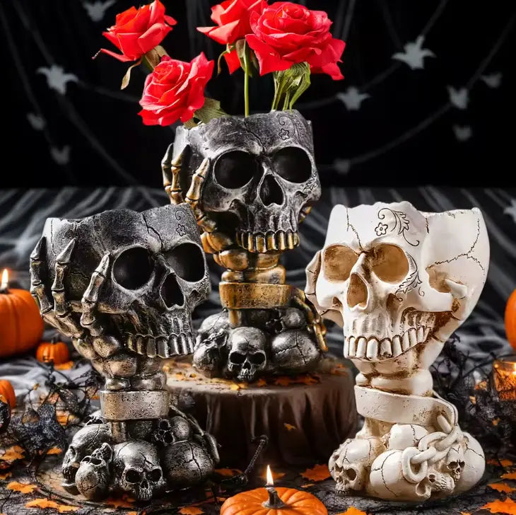 GrimHand™ Skull Vase