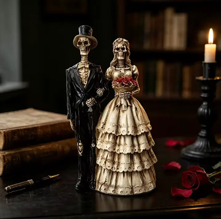 Forever Yours™ Skeleton Wedding Couple Figurine