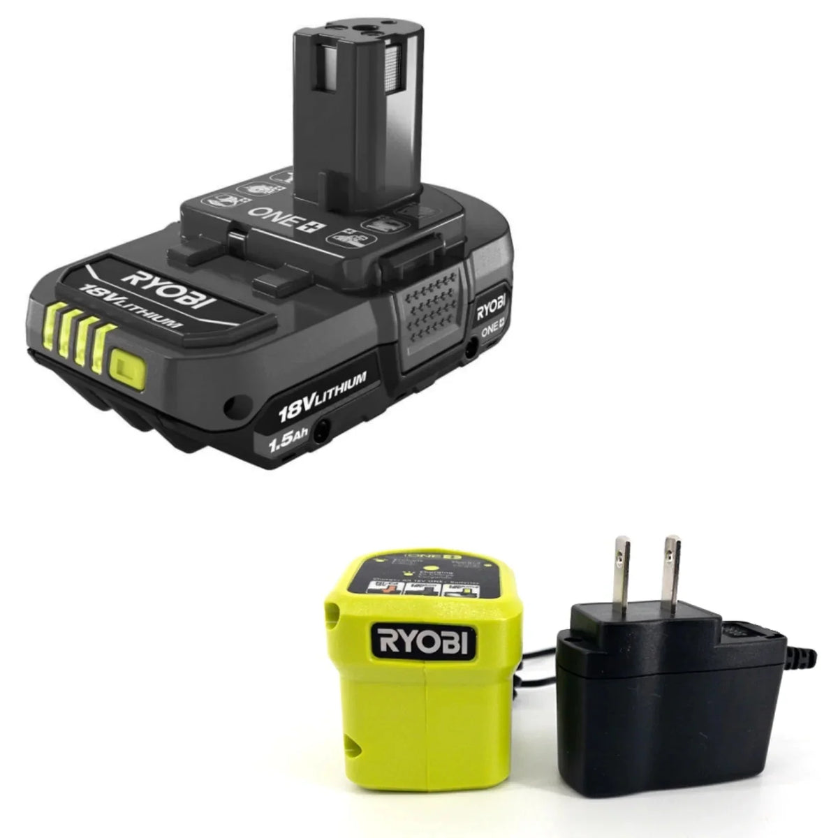Ryobi 18V ONE+ 3-Tool Camping Kit With Area Light, Bluetooth Speaker, 4 in Clamp Fan, 1.5 Ah Battery, Charger And 16 in Buho Tool Bag