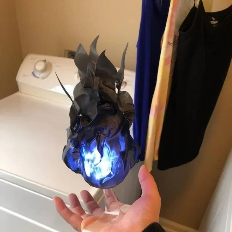 Halloween Floating Fireball Prop - LED Glowing Fireball Ornament