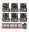 Browning Dark Ops Extreme Trail Camera Bundle, 16MP, HD Video, Camouflage, 6-Pack With 16GB SD Cards