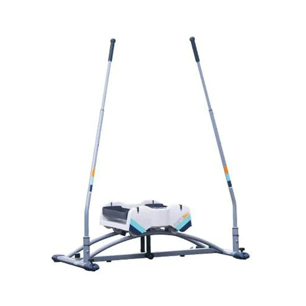 Aeroski Ski Fitness Workout Machine With Recoil Spring Resistance, Gray - 2.0