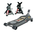 3-Ton Low-Profile Floor Jack And Jack Stands Set - 6,000 Lb