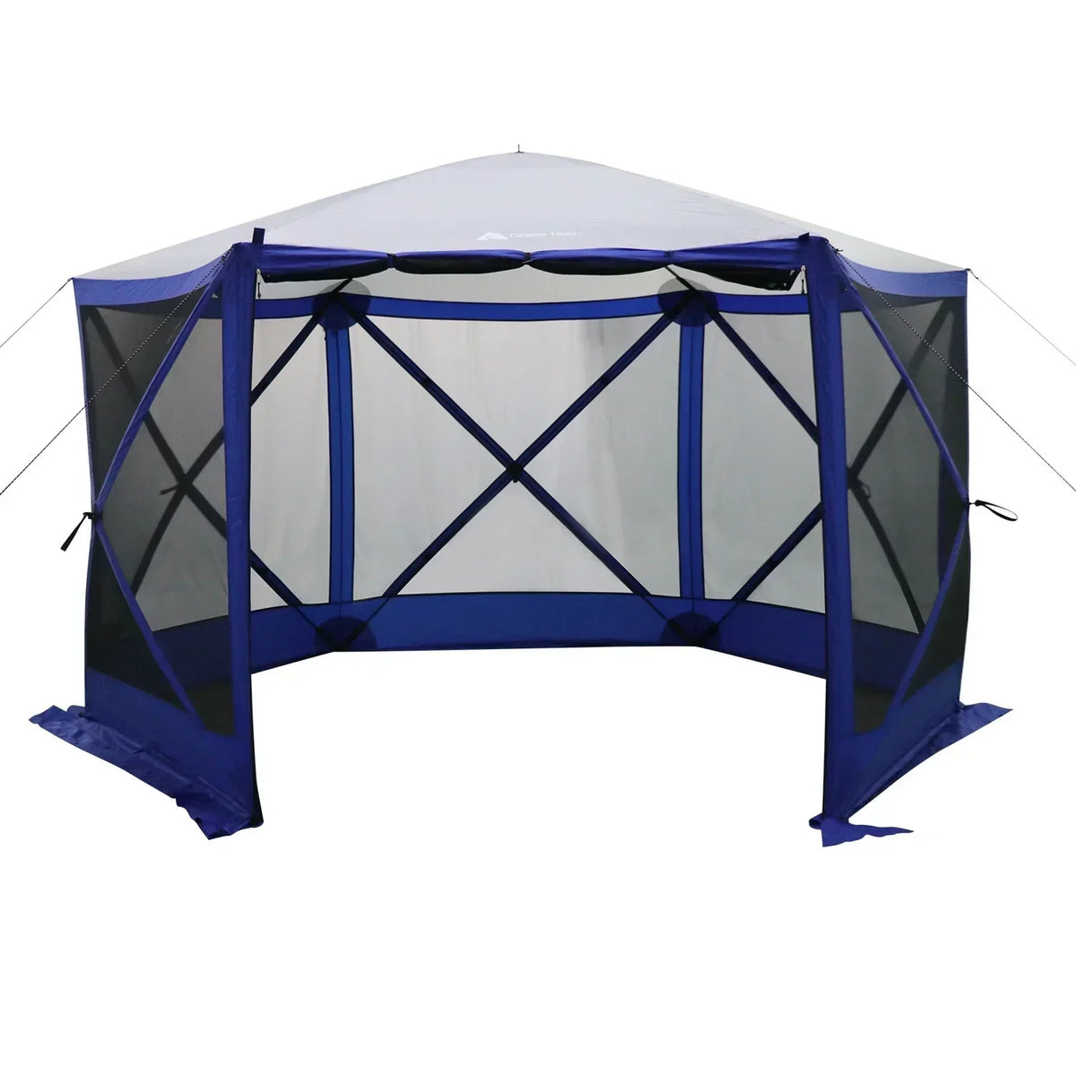 Ozark Trail Outdoor Camping Screen House, 11 ft x 10 ft x 88.5 in, 1 Room, Blue - 6 Hub