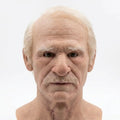 Realistic Old Man Halloween Mask – Creepy Latex Full Face & Adults
