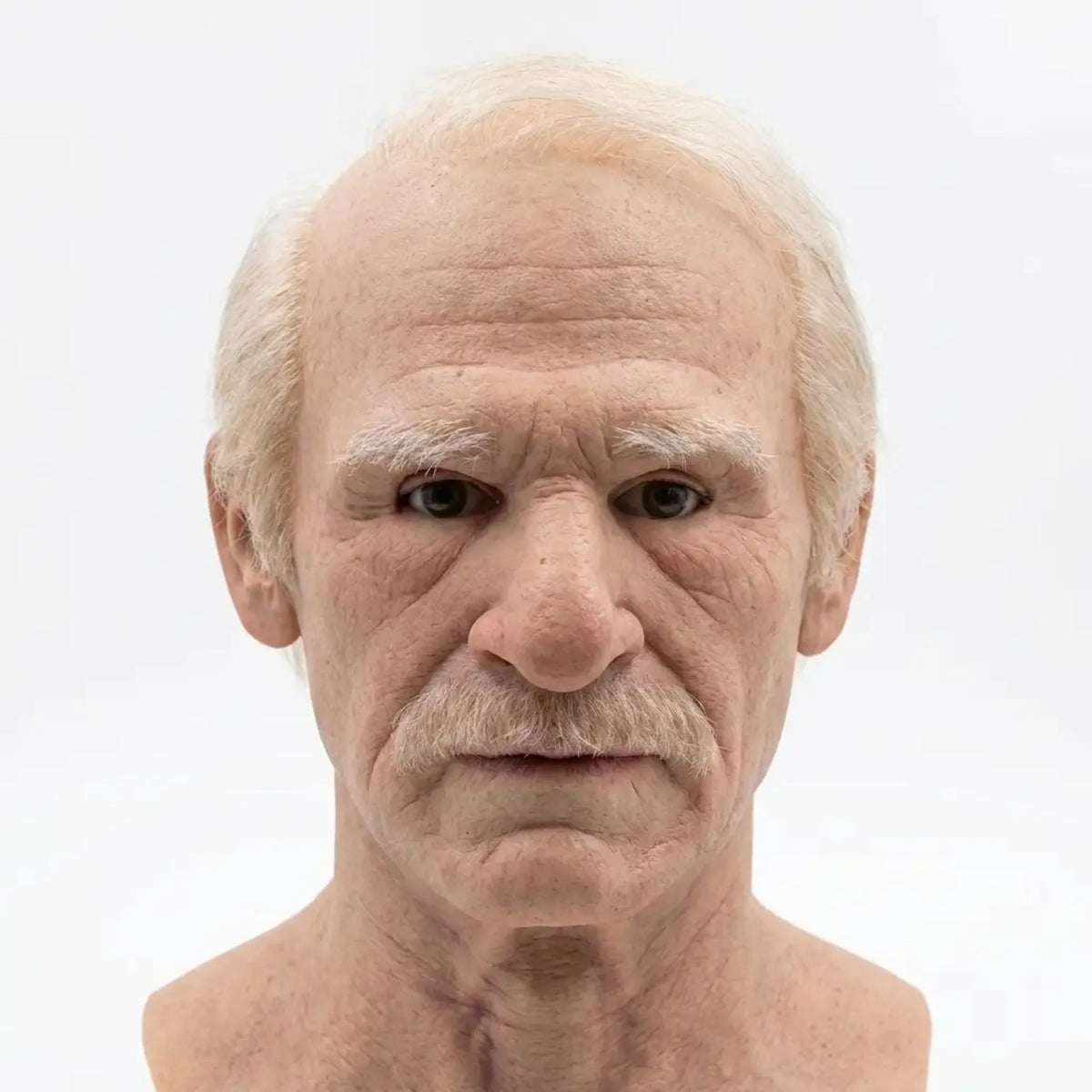 Realistic Old Man Halloween Mask – Creepy Latex Full Face & Adults
