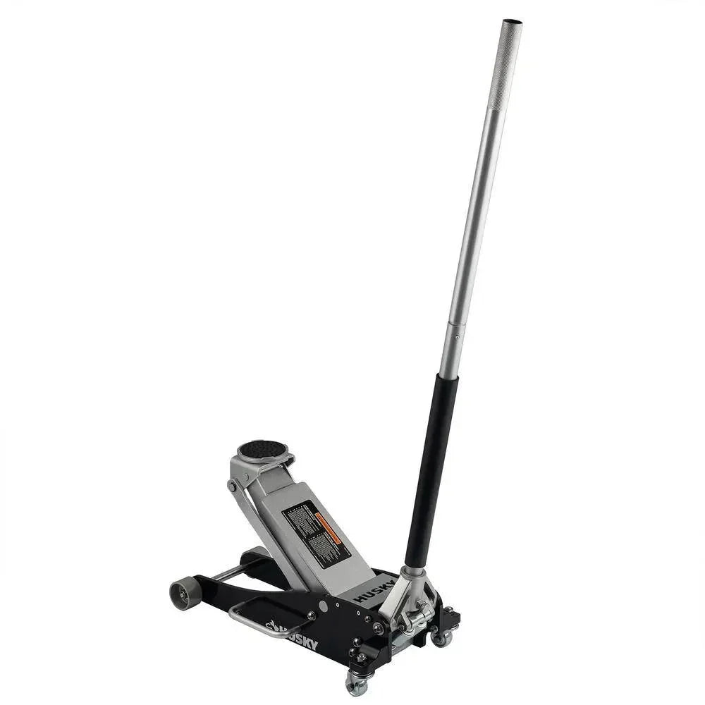 Husky 3-Ton Aluminum and Steel Car Jack, 4 in. to 18-1/2 - HPL4751