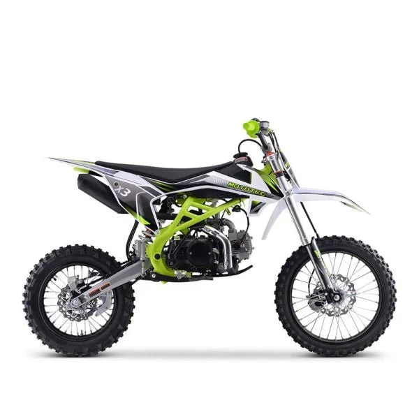 MOTOTEC Gas-Powered Dirt Bike 125CC 4-Stroke Green - X3 95731462