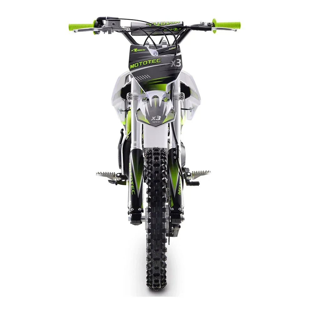 MOTOTEC Gas-Powered Dirt Bike 125CC 4-Stroke Green - X3 95731462