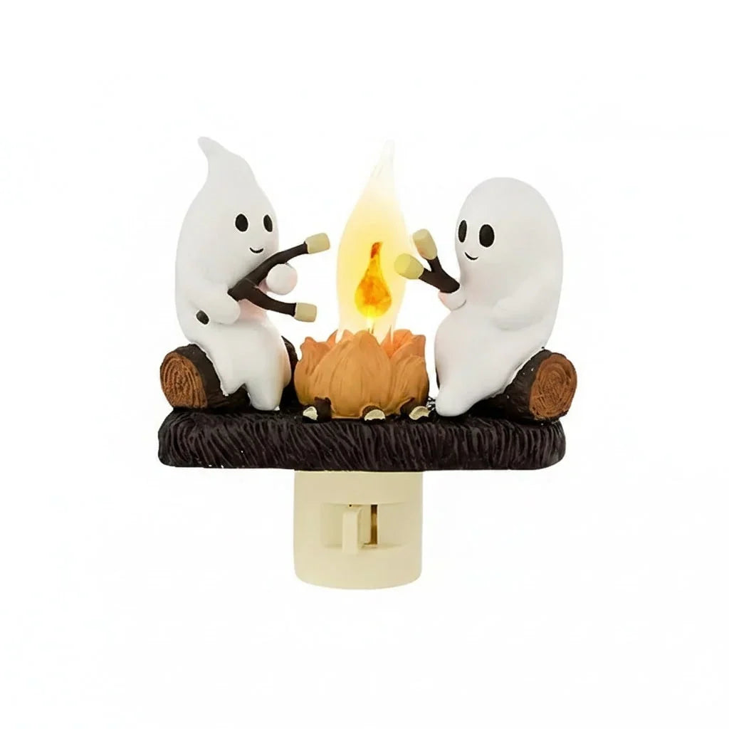 Halloween Decoration Plug-In Night Light LED Ghost Dunk Room