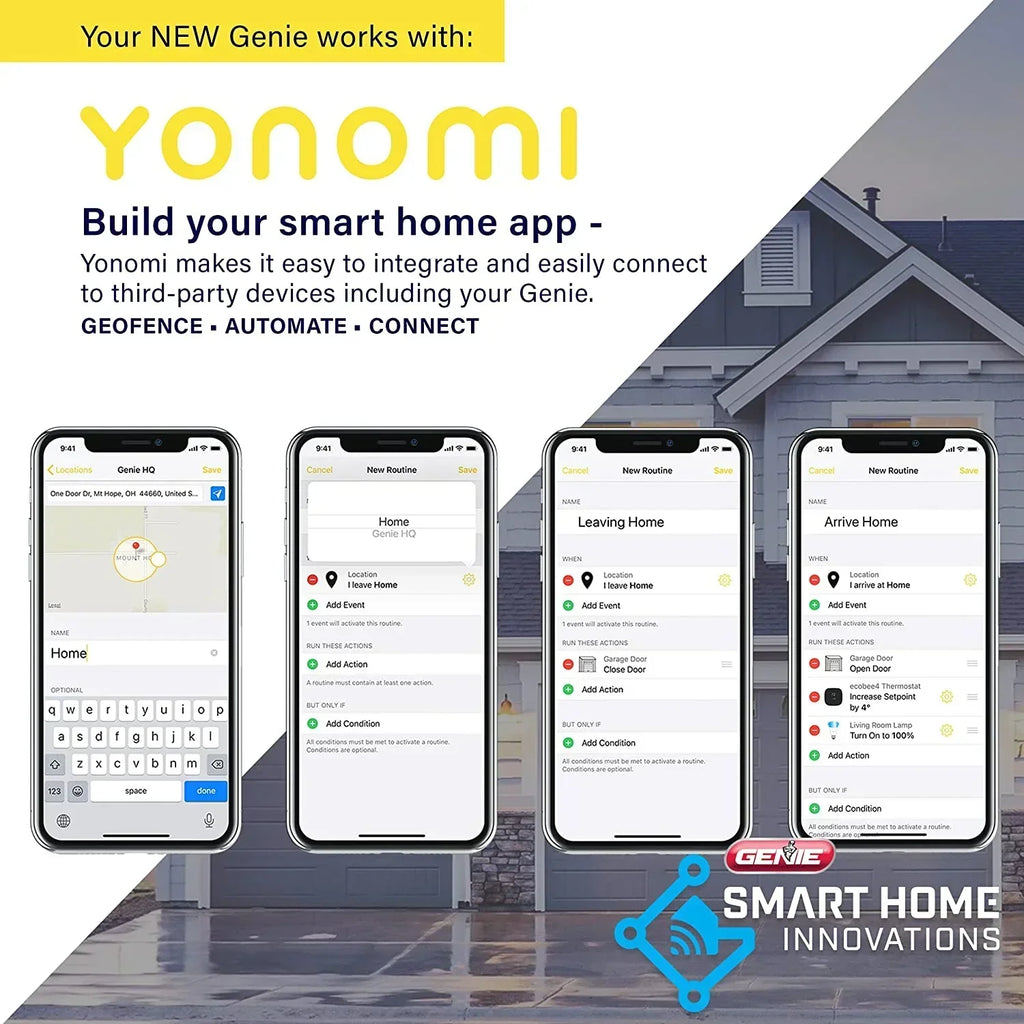 Genie Wall Mount Smart Garage Door Opener With Aladdin Connect - 6172H-O