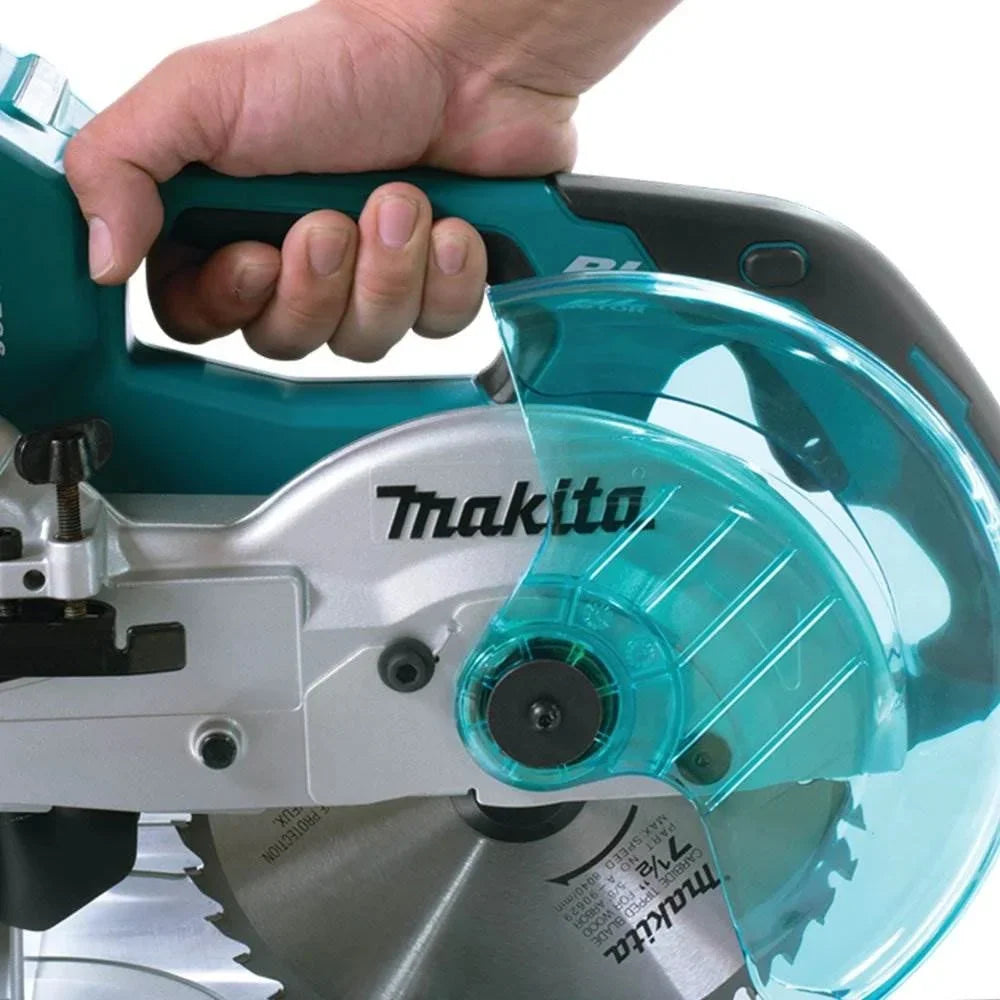 Makita X2 LXT Brushless Cordless 7.5-Inch Dual Slide Compound Miter Saw, Teal - XSL02Z