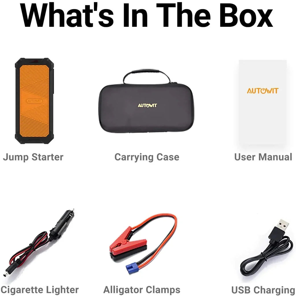 Autowit Battery-Less Portable Car Jump Starter With Carrying Case - SuperCap 2