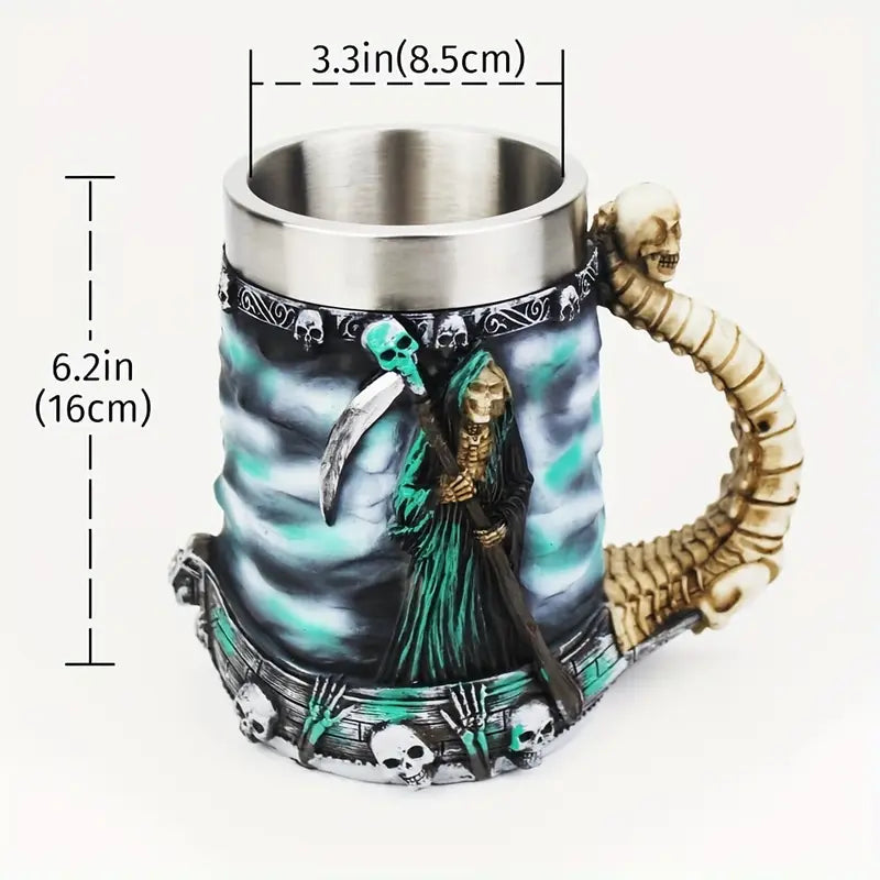 The AfterSip™ - Skull Mug