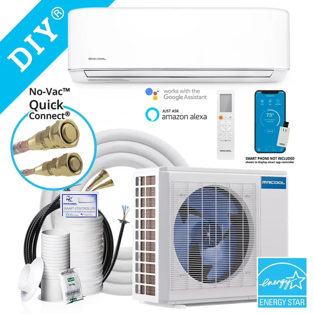 MRCOOL Ductless Mini-Split Air Conditioner And Heat Pump, 12000 BTU, 115V - Energy Star