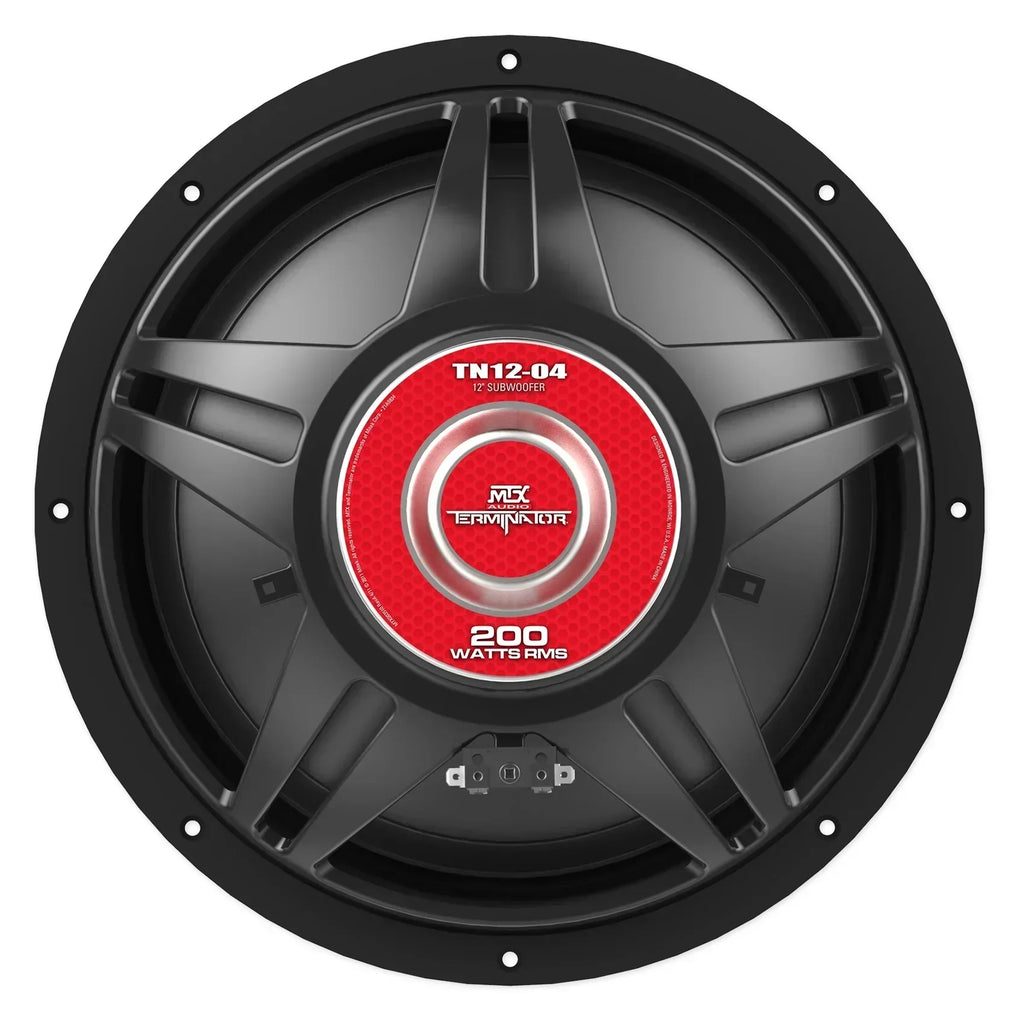 MTX Audio Terminator 12 in 800 Watt 4 Ohm Car Subwoofers - TN12-04
