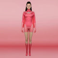 Halloween Costumes Womens Superhero Jumpsuit Outfit