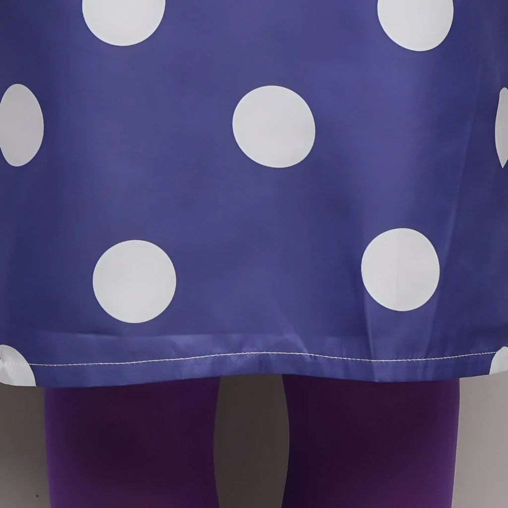 Halloween Costume Polka Dot Dress Wig Cosplay Outfit