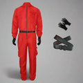 Halloween Costume Adult Guard Mask Jumpsuit Outfit